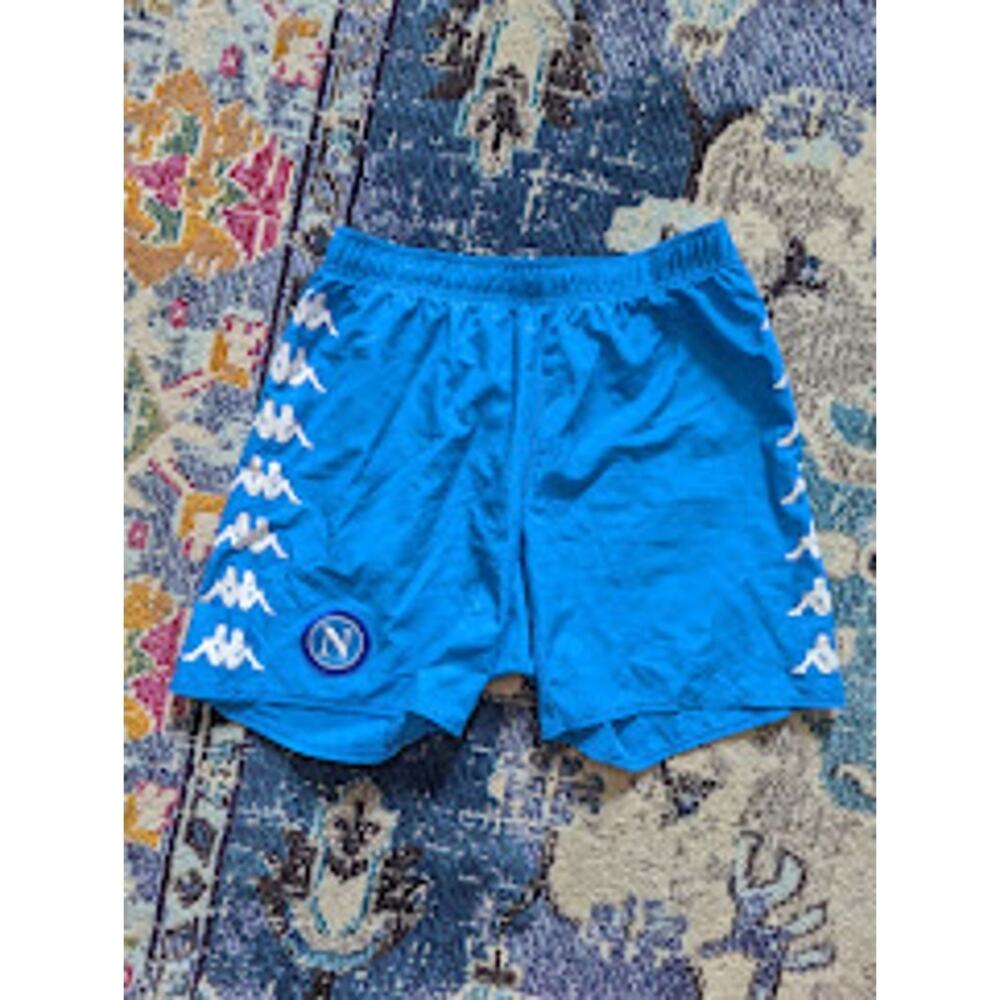 Kappa Napoli Kombat Shorts Men’s XXL 2015-16 Blue Soccer Football Shorts